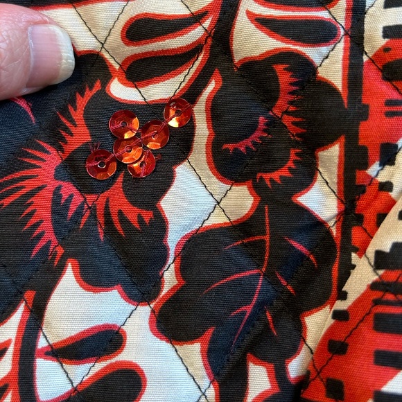 Vintage 1990’s SILKLAND patchwork jacket-100% silk - Picture 10 of 13